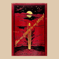 From The Earth To The Moon Jules Verne Book Cover Design Classic Tee | Teevron