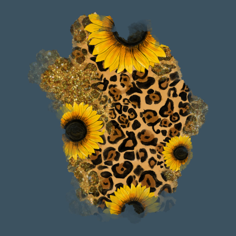 Glitter Sunflowers Leopard Patch Urban Heavy Tee by RanaPortraitStore | Teevron