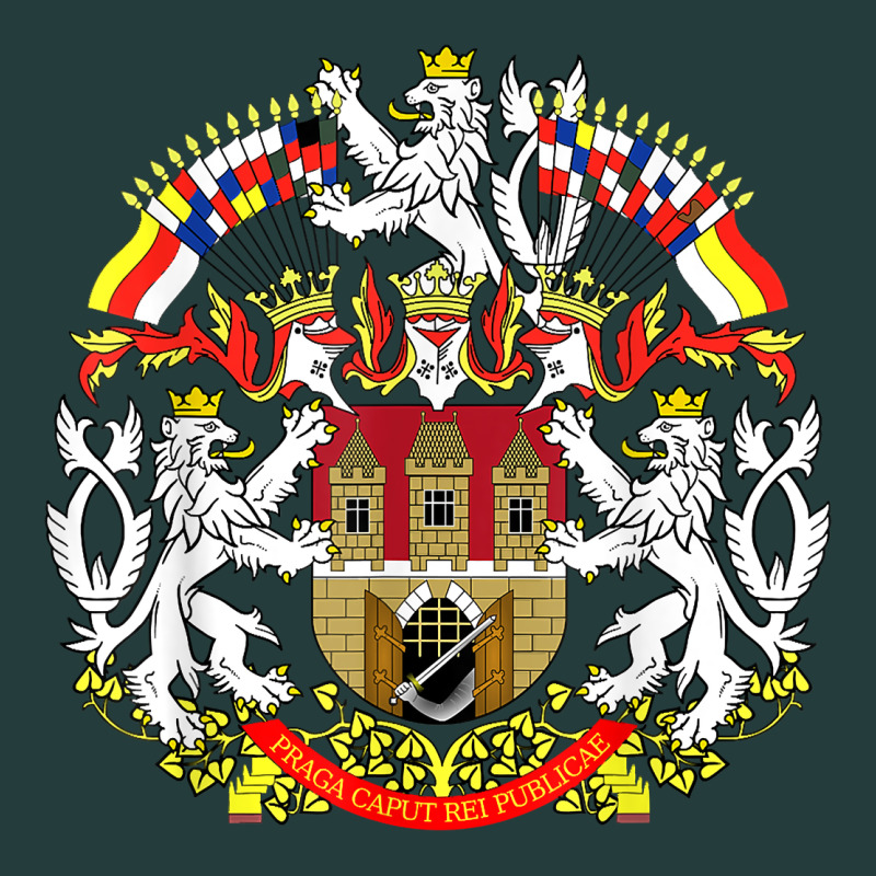 Praha Prague Czech Republic Coat Of Arms Ex Czechoslovakia T Shirt Classic Tee by ArtChic | Teevron