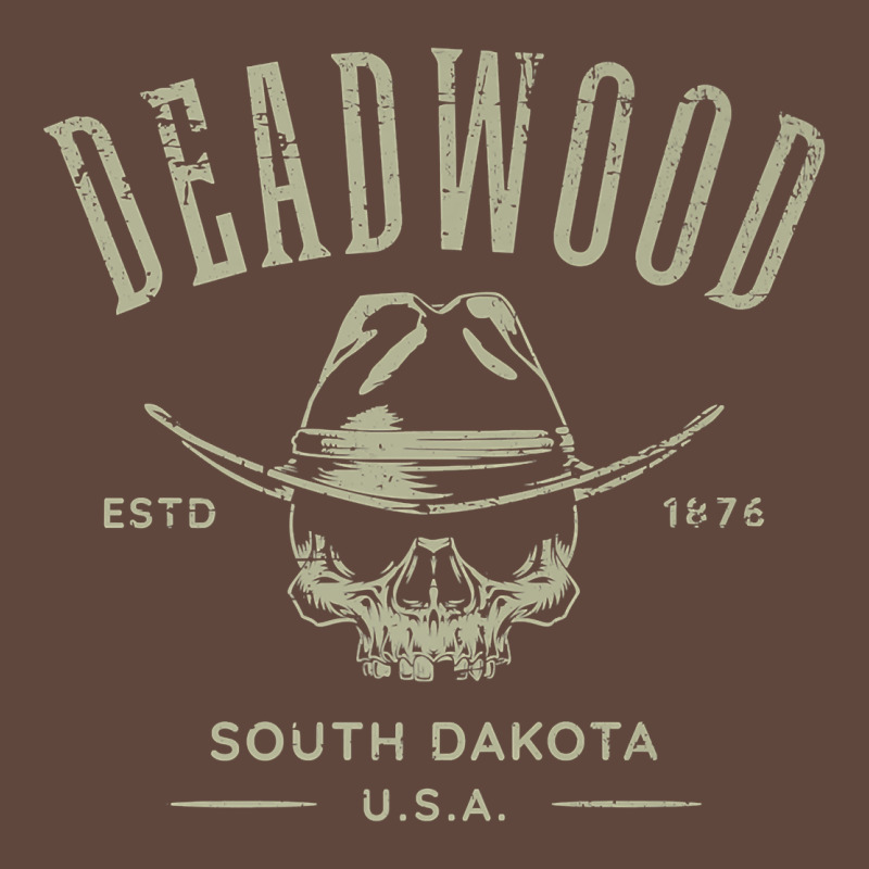 Deadwood South Dakota Usa Distressed Skull Design Souvenir Premium T S Classic Tee by StudioElite | Teevron