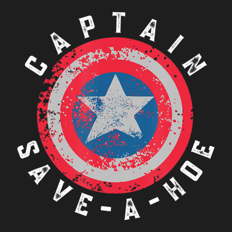 Captain Save-a-hoe Vintage Funny Retro Classic Tee by StudioElite | Teevron