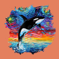 Orca Killer Whale Starry Night Impressionist Dog Art By Aja Classic Tee | Teevron