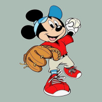 Micky-playing-baseball-cartoon-illustration-- Classic Tee | Teevron