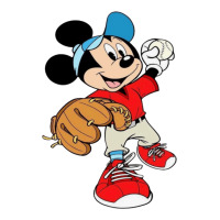 micky-playing-baseball-cartoon-illustration-- | Teevron