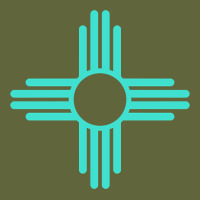 New Mexico Zia Sun In Turquoise Blue Classic Tee | Teevron