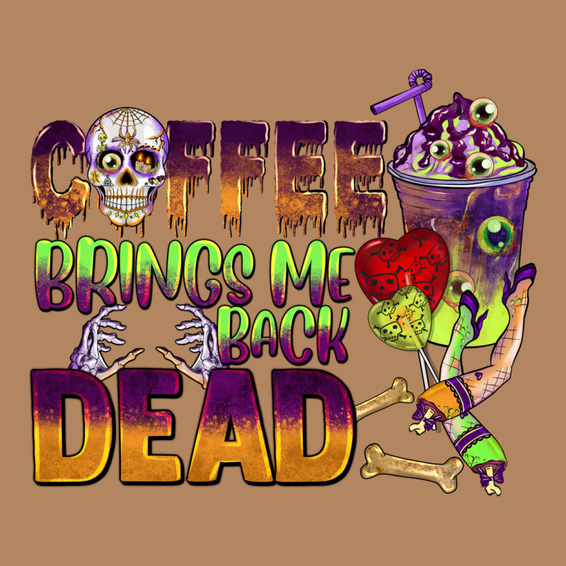 Coffee Brings Me Back Dead Long Sleeve Tee by BarkalooDesign | Teevron