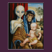 Alien Chimp Baby Religion Conspiracy Poster Classic Tee | Teevron