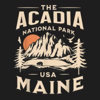 Acadia National Park Maine Nature Hike Outdoors Vintage T Shirt Classic Tee | Teevron