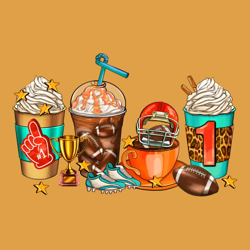 American Football Coffee Cups Premium Hoodie by AdoDesignShop | Teevron