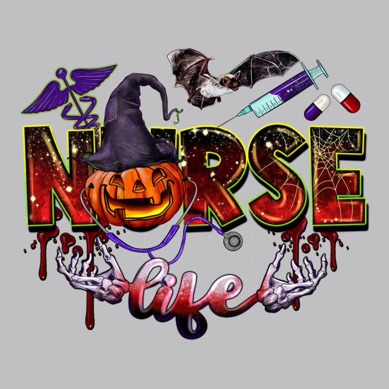 Halloween Nurse Life Long Sleeve Tee by BarkalooDesign | Teevron
