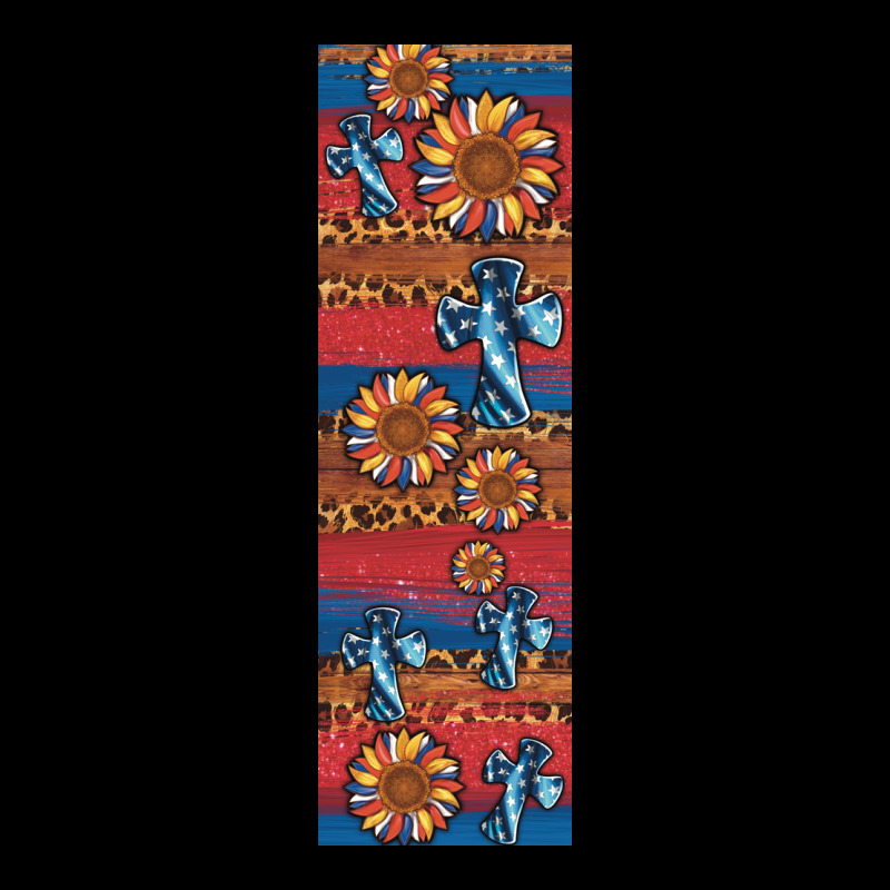 Usa Flag And Cross Penwraps Ladies Tee by Artiststas | Teevron