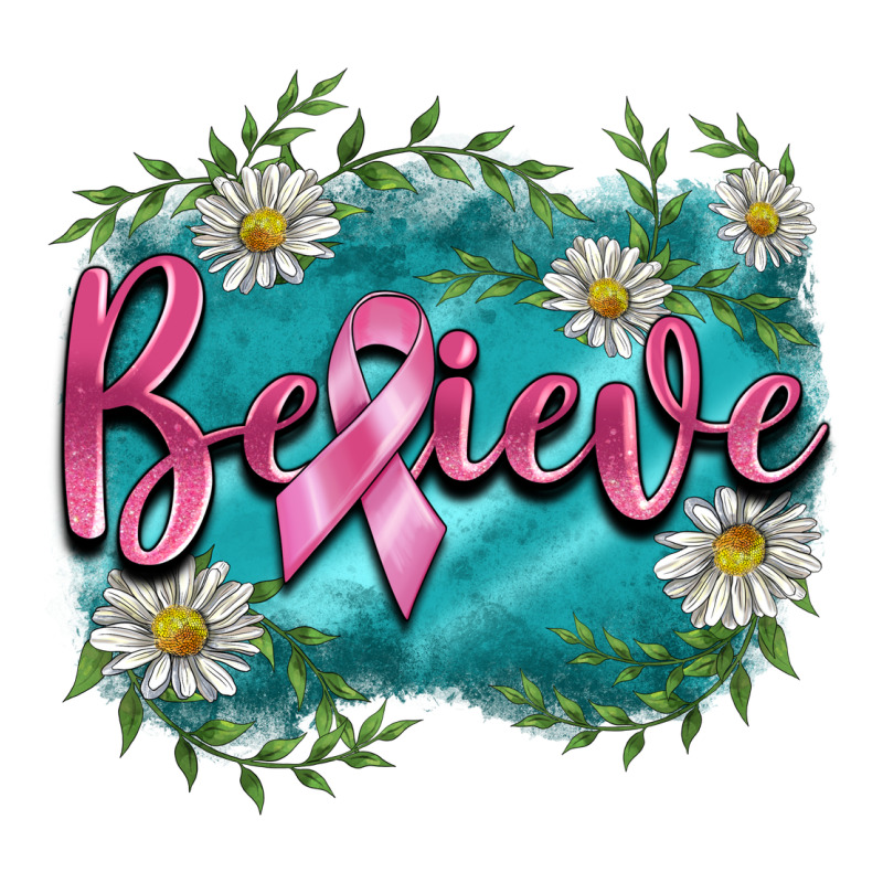 Breast Cancer Believe Long Sleeve Tee by BarkalooDesign | Teevron