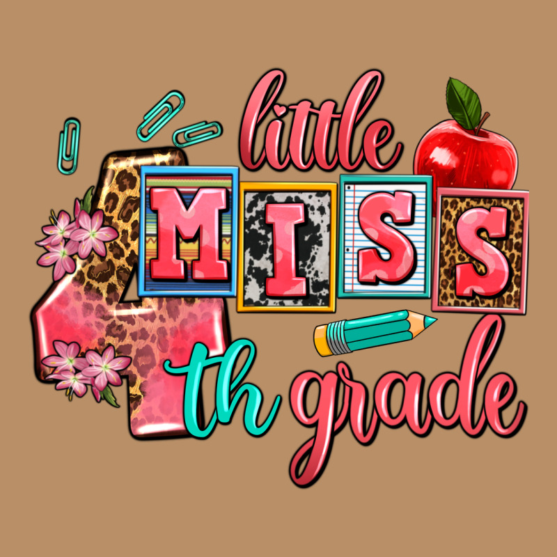 Little Miss 4 Th Grade Vintage Hoodie by AdoDesignShop | Teevron