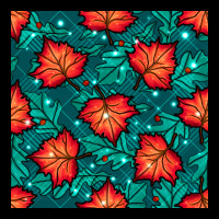 Fall Leaves Seamless Pattern Heavy Core Tee | Teevron