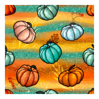 Pumpkin And Glitter Seamless Pattern | Teevron