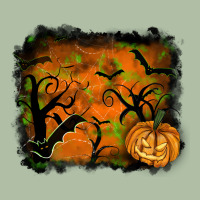Halloween Backround Urban Heavy Tee | Teevron