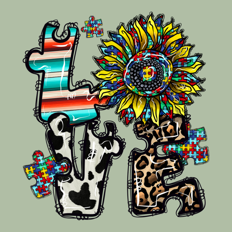 Love Autism Urban Heavy Tee by CowhideDigitalArt | Teevron