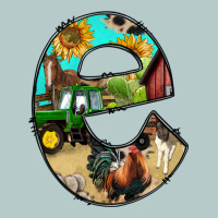 Farm Life Alphabet Lowercase Letters E Heavy Core Tee | Teevron