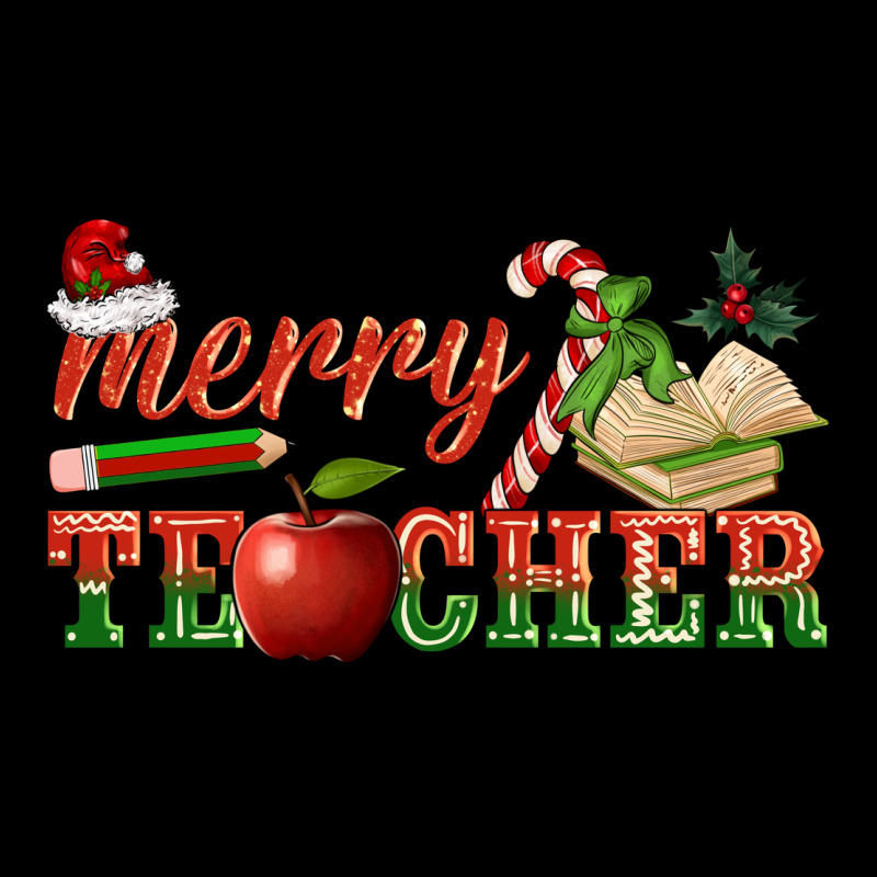Merry Teacher Long Sleeve Tee by BarkalooDesign | Teevron