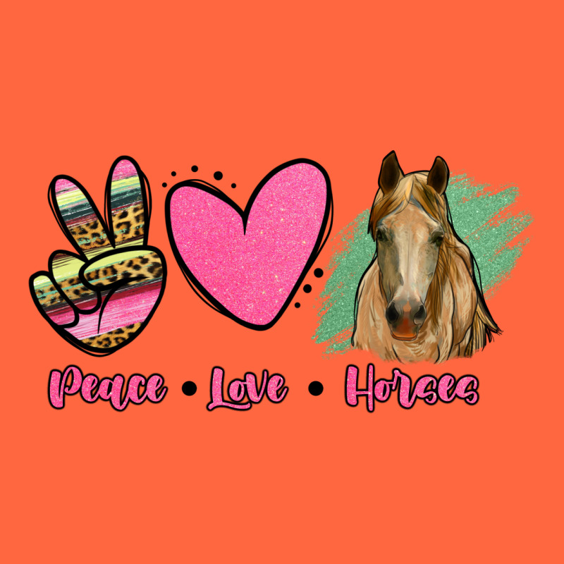 Peace Love Horses Premium Hoodie by RanaPortraitStore | Teevron