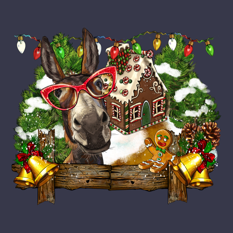 Christmas Donkey Candy House Long Sleeve Tee by BarkalooDesign | Teevron