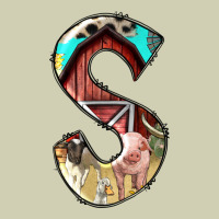 Farm Life Alphabet Lowercase Letters S Heavy Core Tee | Teevron