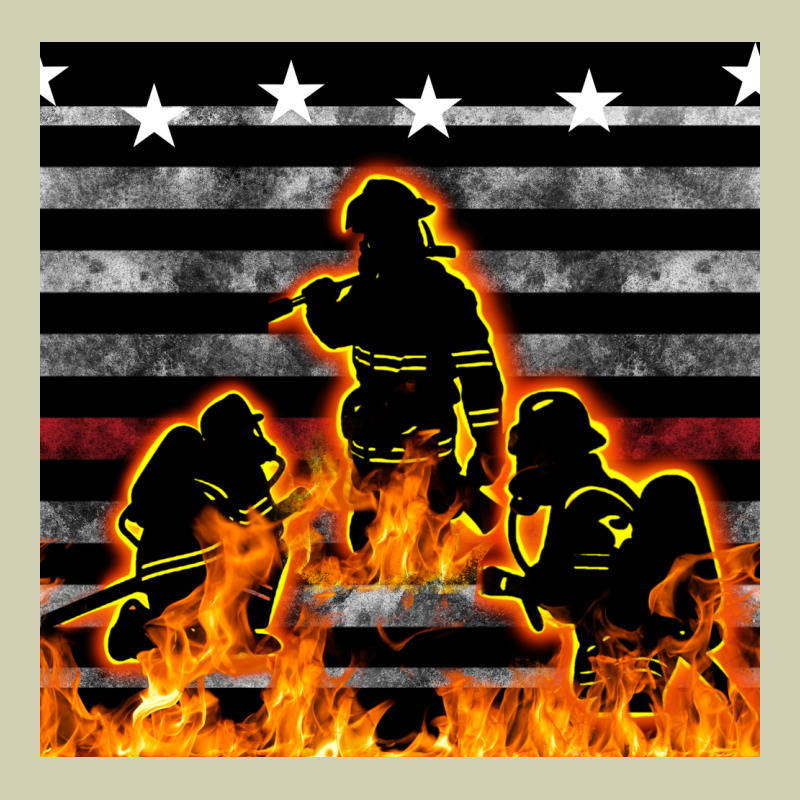 American Firefighters Seamless Pattern Heavy Core Tee by BundleAndBundleShop | Teevron