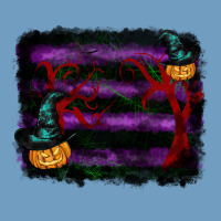 Halloween Witch Hat Backround Urban Heavy Tee | Teevron