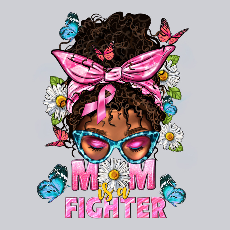 Mom Is A Fighter And Afro Messy Bun Mom Classic Tee by BundleAndBundleShop | Teevron
