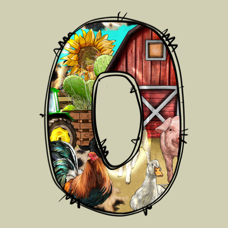 Farm Life Alphabet Lowercase Letters O Heavy Core Tee by BundleAndBundleShop | Teevron