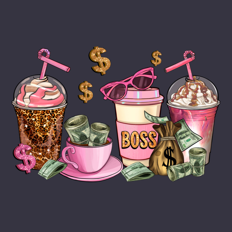Boss Lady Coffee Cups Vintage Hoodie by AdoDesignShop | Teevron