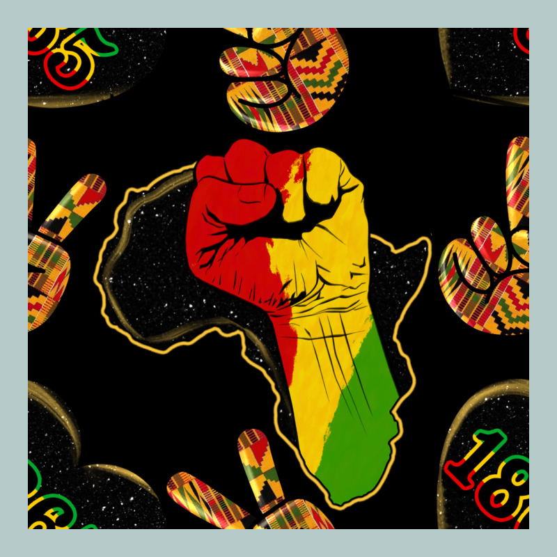 African Freedom Seamless Pattern Heavy Core Tee by BundleAndBundleShop | Teevron