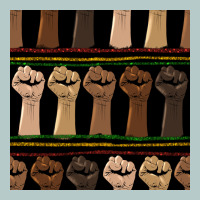 Melanin Rised Fist Seamless Pattern Heavy Core Tee | Teevron