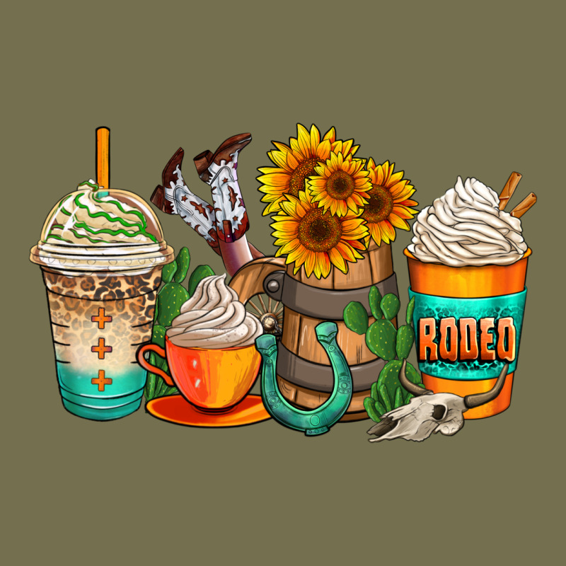 Rodeo Coffee Cups Vintage Hoodie by AdoDesignShop | Teevron