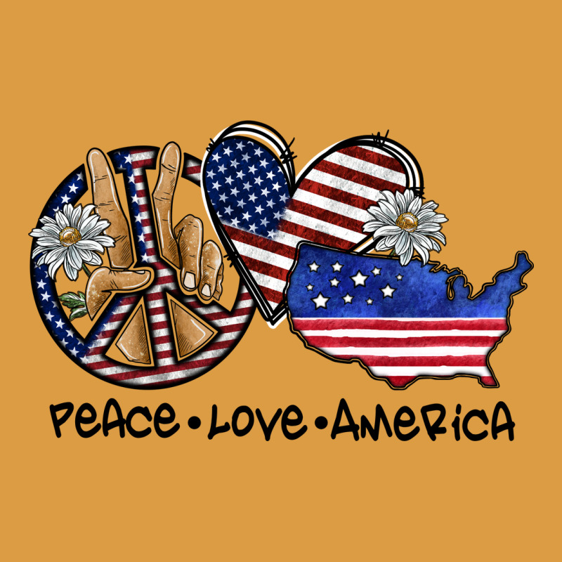 Peace Love America Urban Heavy Tee by SublimationCraftShop | Teevron