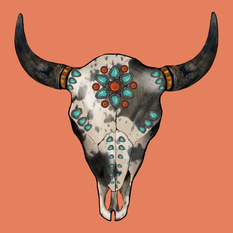 Cowhide Bull Skull Classic Tee by Jasminsmagicworld | Teevron