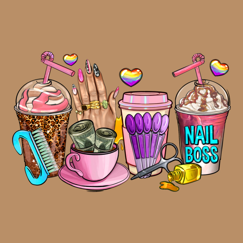 Nail Art  Coffee Cups Vintage Hoodie by AdoDesignShop | Teevron