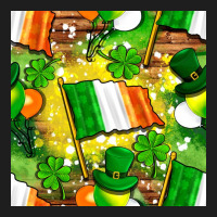 Ireland Flag With St. Patrick's Day  Digital Paper Classic Tee | Teevron