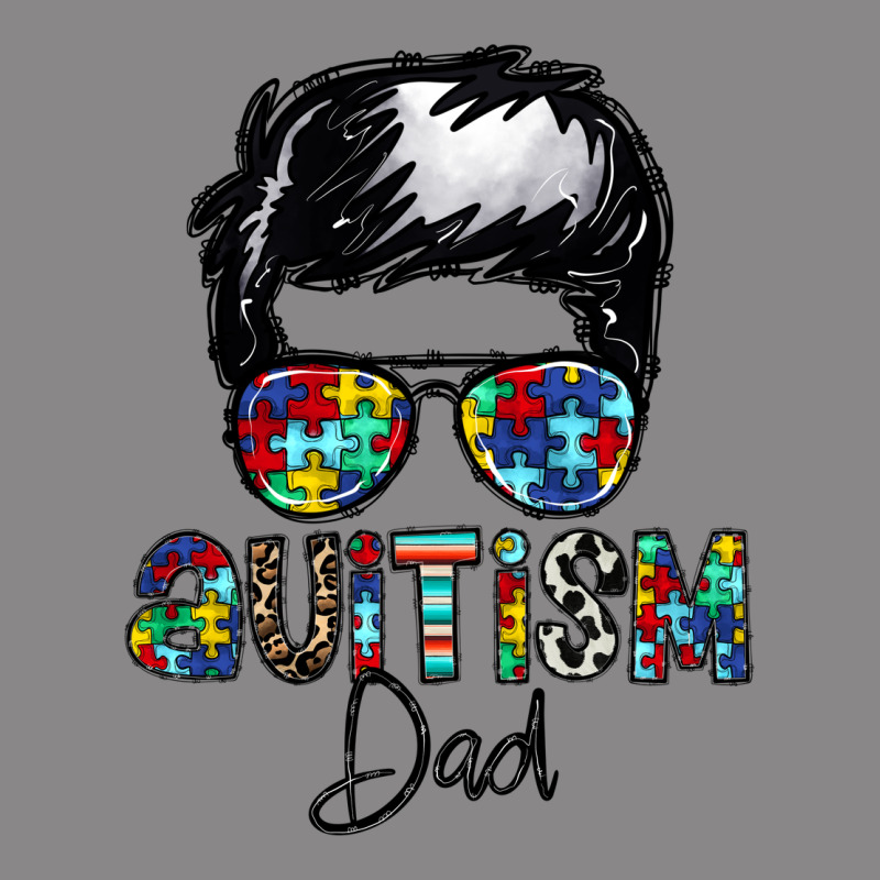 Autism Dad Vintage Tee by CowhideDigitalArt | Teevron