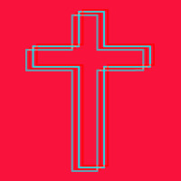 A Neon Christian Cross Classic Tee | Teevron