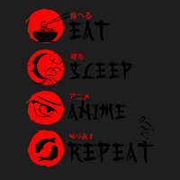 Eat Sleep Anime Repeat Japanese Classic Tee | Teevron