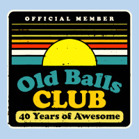 Mens Old Balls Club 40 Years Awesome Classic Tee | Teevron