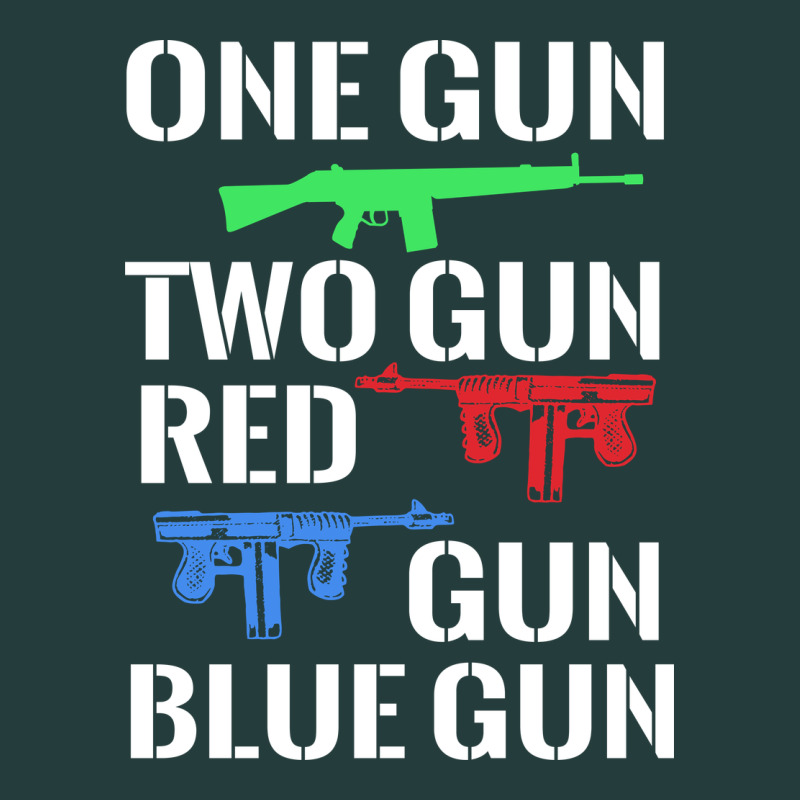 One Gun Two Gun Red Gun Blue Gun Classic Tee by artisFamous | Teevron