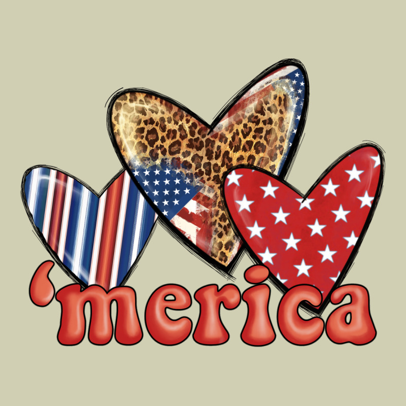 Merica 4th Of July Hearts Heavy Core Tee by BundleAndBundleShop | Teevron