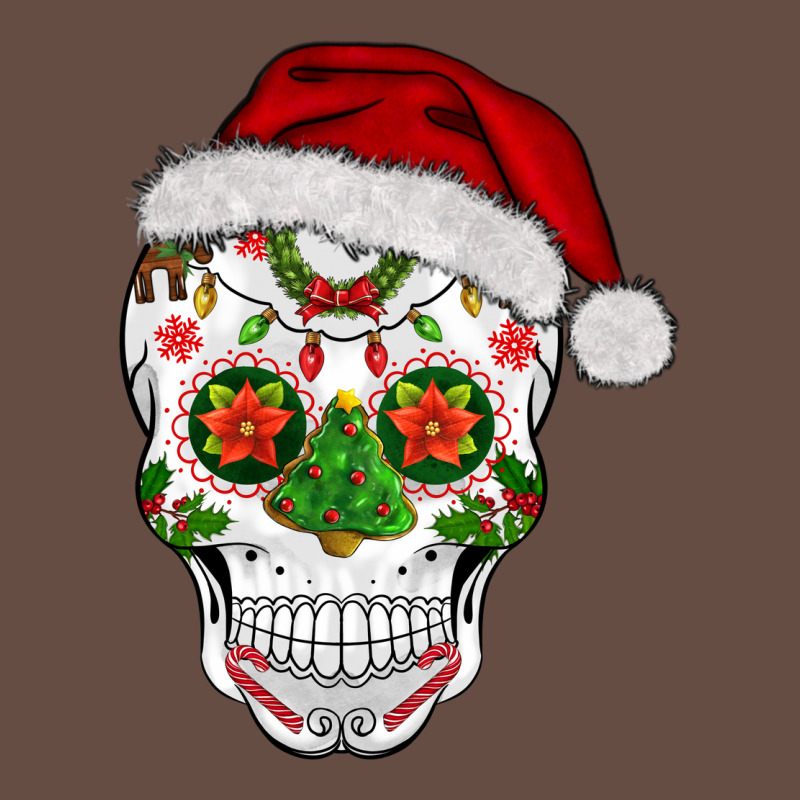 Sugar Skull  Christmas Long Sleeve Tee by BarkalooDesign | Teevron