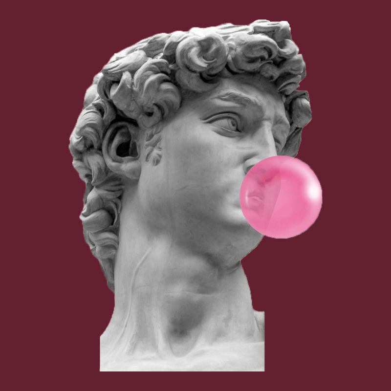 Vaporwave Statue Head With Bubblegum Classic Tee by artisFamous | Teevron
