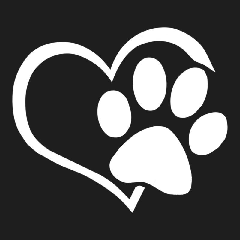 Dog Dad Mom Puppy Shirt Love Dogs Paw Print Heart Women Men  Shirt Classic Tee by artisFamous | Teevron