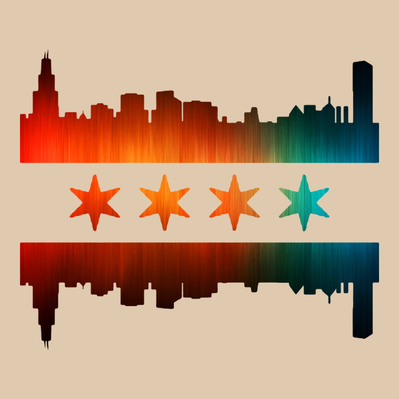 Chicago Flag Skyline Classic Tee by artisFamous | Teevron