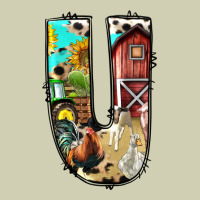Farm Life Alphabet Lowercase Letters U Heavy Core Tee | Teevron