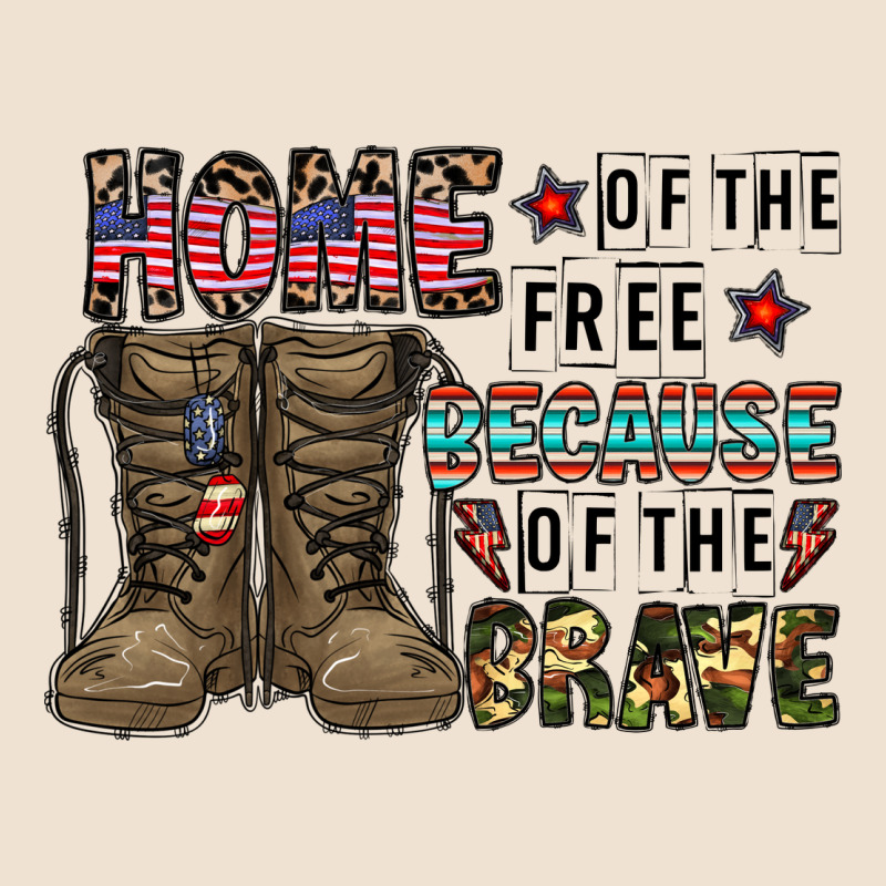 Home Of The Free Beacause Of The Brave Urban Heavy Tee by CowhideDigitalArt | Teevron